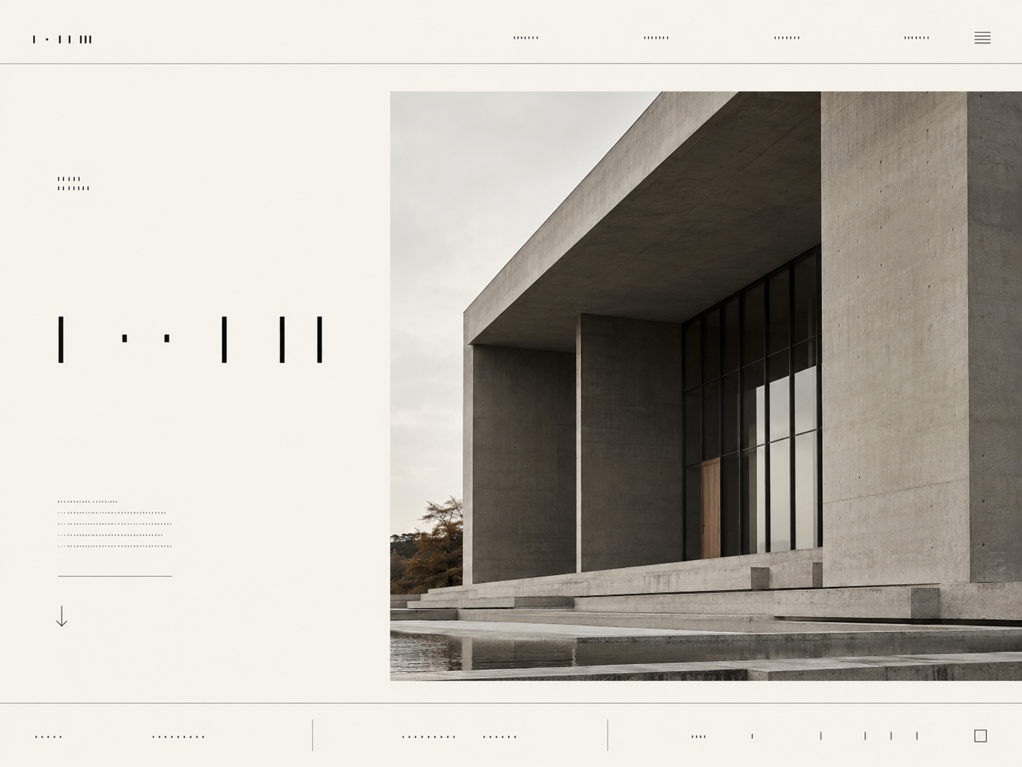 Projet de site web architectural